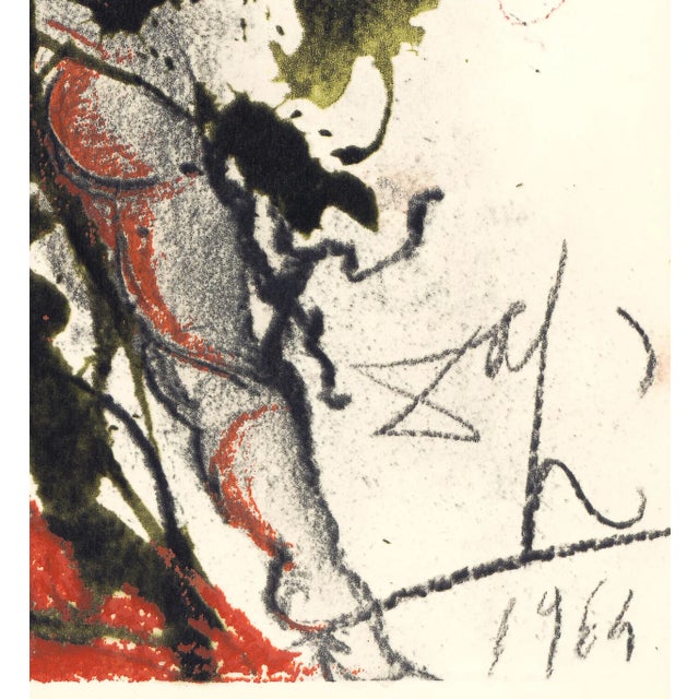 Salvador Dalí 1969 Salvador Dalí Biblia Sacra Lithograph "Iesu Transfiguratio" (Jesus Transfiguration) For Sale - Image 4 of 8