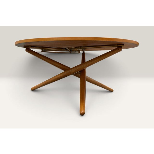 Brown Vintage Dining Table by Jürgen Bally, 1950s For Sale - Image 8 of 13