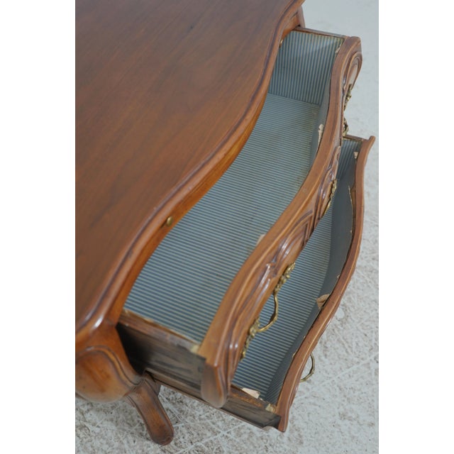 1970s Pair Don Ruseau Inc Italian Continental 2 Drawer Commode Chests For Sale - Image 5 of 18