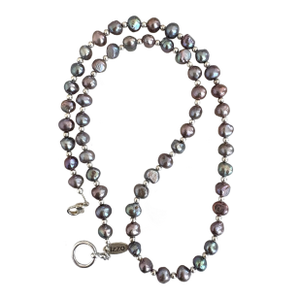 Hand Strung Freshwater Pearl Beaded Necklace by Matthew Izzo