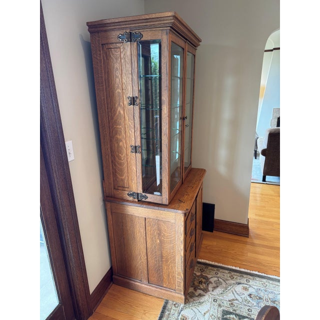 Wood Physicians Cabinet Attributed to Manufacturer W.D. Allison Company For Sale - Image 7 of 12