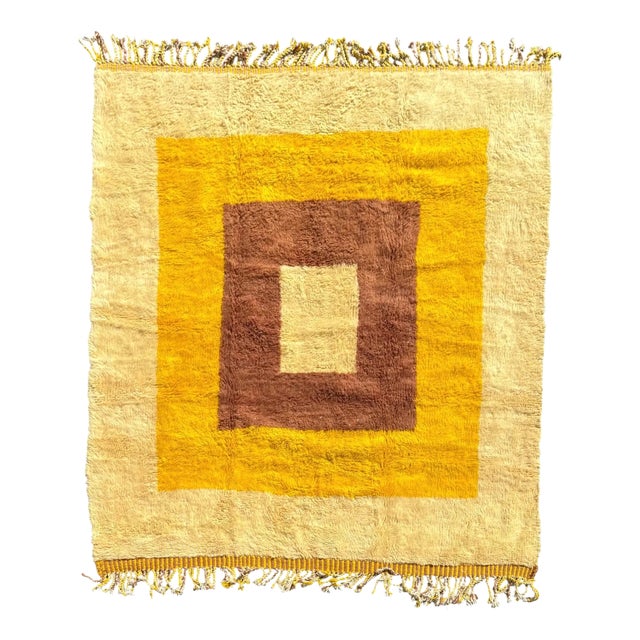 Moroccan Mrirt Wool Rug, 2010s For Sale