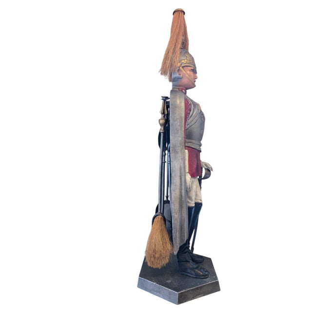 Silver Mid-Century British Soldier Fireplace Tools For Sale - Image 8 of 12