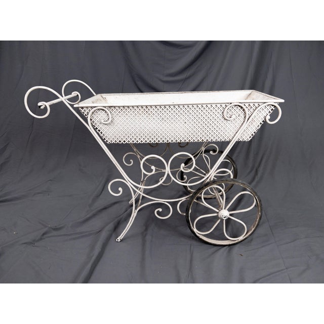 Metal French Garden Cart Chairish