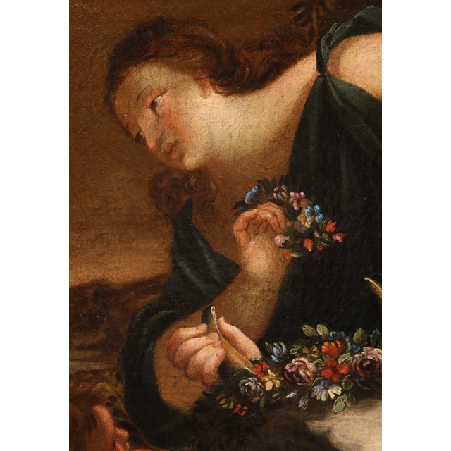 Follower of Simon Vouet, Nude The Rape of Europa, 18th Century Oil Painting on Canvas, Framed For Sale - Image 8 of 16