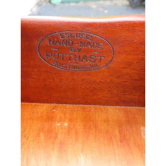 Potthast Brothers Drop Leaf Mahogany Nightstand Side End Table 6915 For Sale In Miami - Image 6 of 18