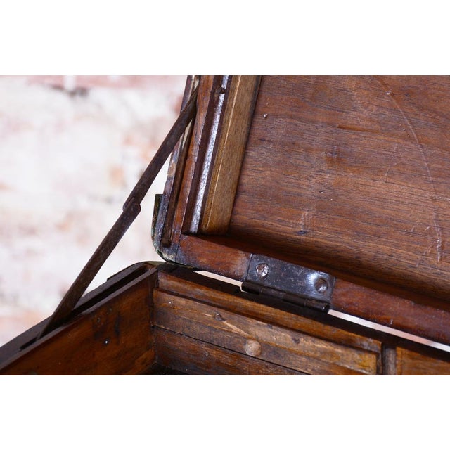 Czech Baroque Chest in Walnut and Brass, 1830s For Sale - Image 6 of 18