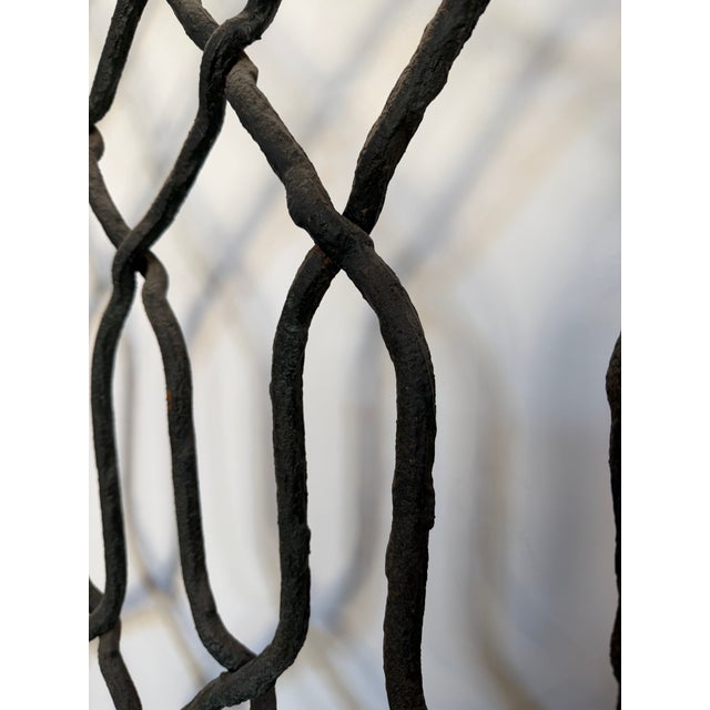 Antique French Wrought Iron Gate For Sale - Image 10 of 16