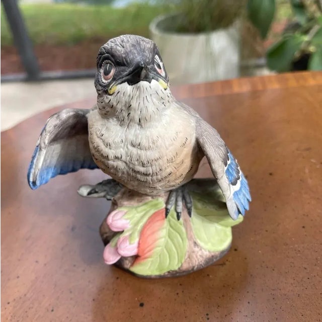 Ceramic 1970s Boehm Fledgling Blue Bird For Sale - Image 7 of 7