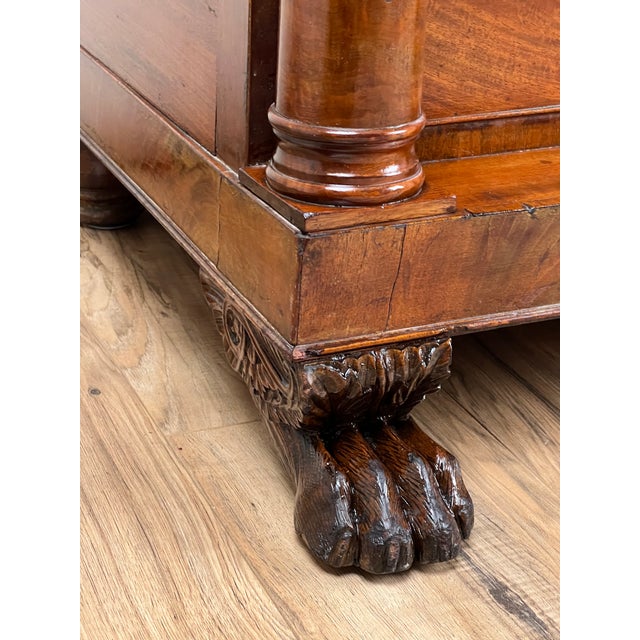 This impressive Late Federal period chest of drawers dates to around 1840 and is crafted from richly figured mahogany with...