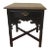 Thomasville Side Table Refinished in Black and Walnut Finish For Sale