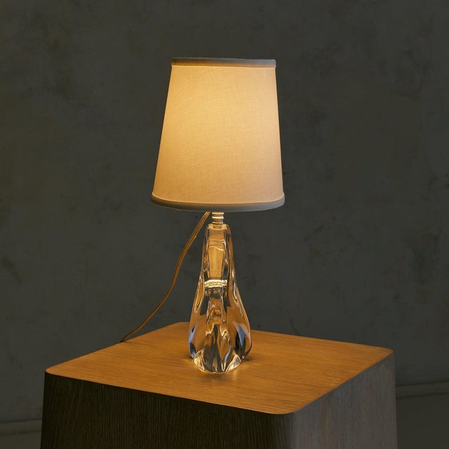 1960s Daum French Crystal Table Lamp For Sale - Image 12 of 18