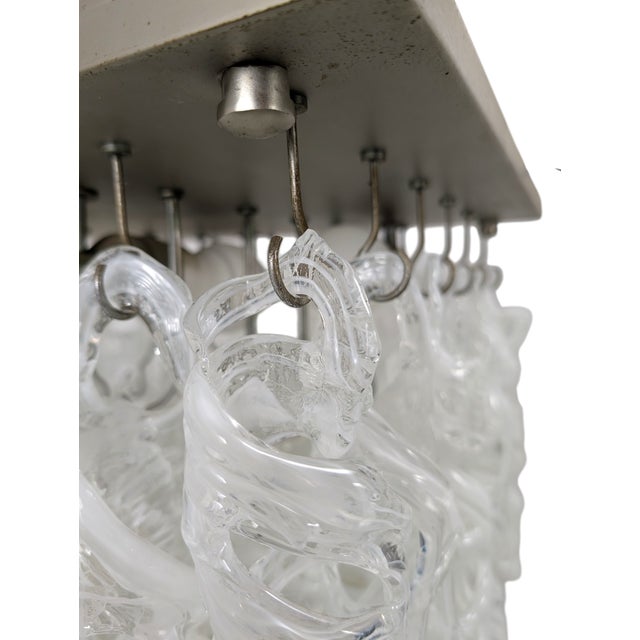 1970s Ceiling Light with Murano Glass Pendants, 1970s For Sale - Image 5 of 8