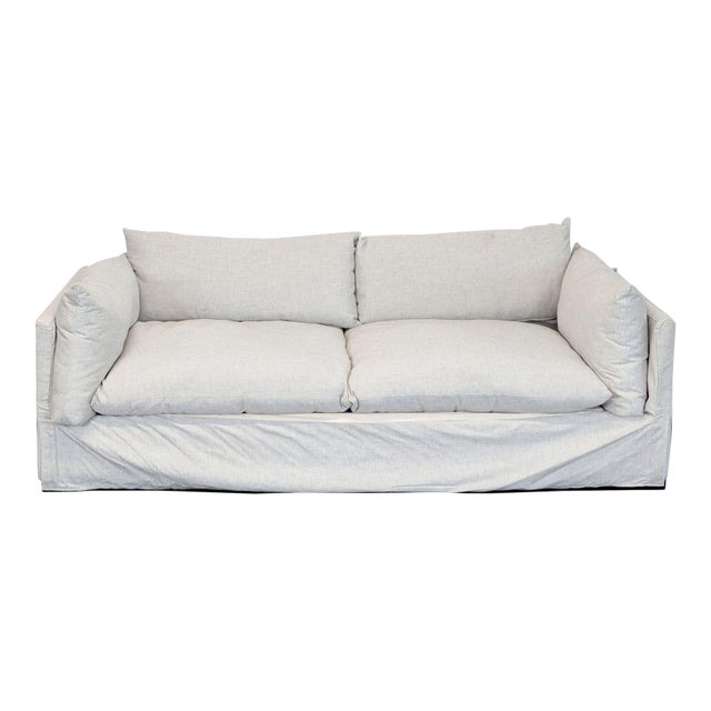 Four Hands Habitat Modern Loveseat With Plush Cushions For Sale