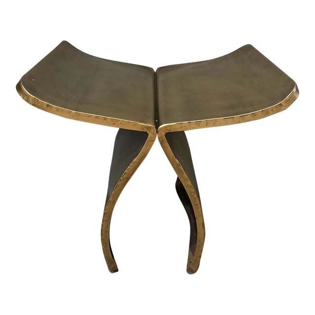 Contemporary Gold Butterfly Bench For Sale