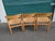 Karl Andersson & Söner 1950s Borge Mogensen by Karl Andersson Öresund Swedish Oak Rush Dining Chairs Set of 3 For Sale - Image 4 of 18