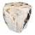 Andrianna Shamaris Multifaceted Modern Organic Petrified Wood Side Table For Sale