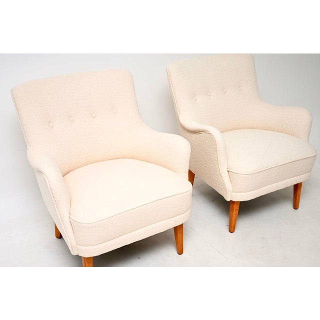Vintage Swedish Lounge Chairs, 1950s, Set of 2 For Sale - Image 6 of 8