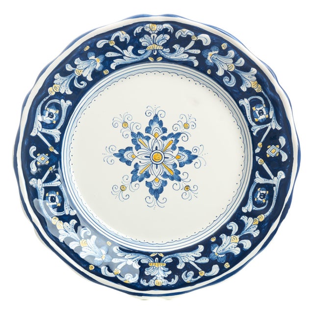 Dinner Plate, Full Design, Antico Deruta For Sale In San Francisco - Image 6 of 7