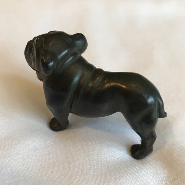 20th Century Figurative Bronze Bulldog Figurine Chairish
