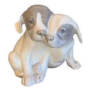 Vintage Royal Copenhagen Porcelain Puppies Figurine #260 Circa 1960’s