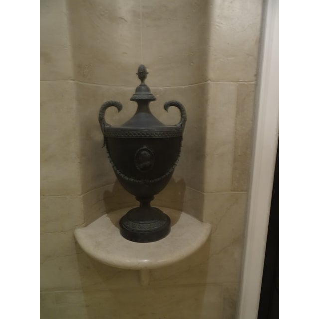 Neoclassical Mid 20th Century Large Bronze Neoclassical Urns For Sale - Image 3 of 8