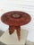 Carved Moroccan Brass Inlaid Side Table For Sale - Image 4 of 5