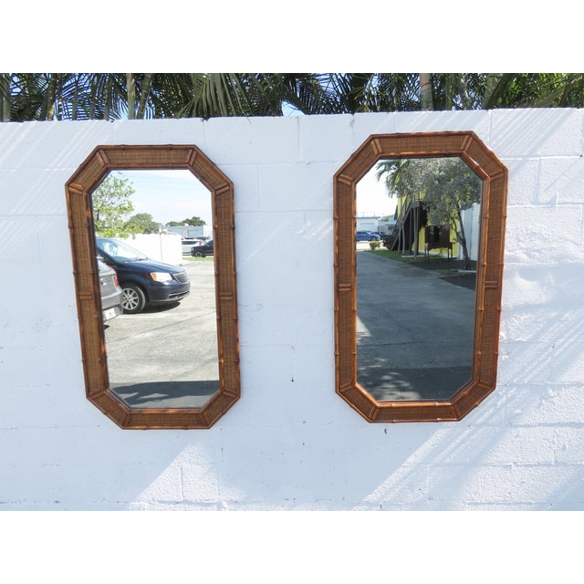 American of Martinsville Hollywood Regency Bathroom Wall Mirror a Pair 6451 For Sale - Image 9 of 11