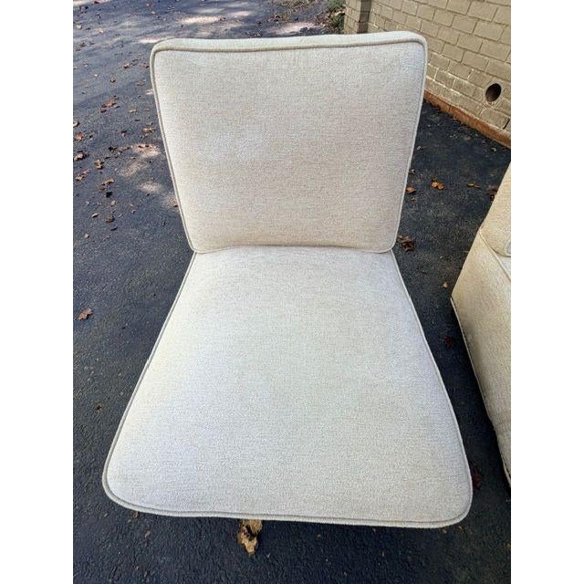 Lee Industries Slipper Chair Pair by Lee Industries For Sale - Image 4 of 7