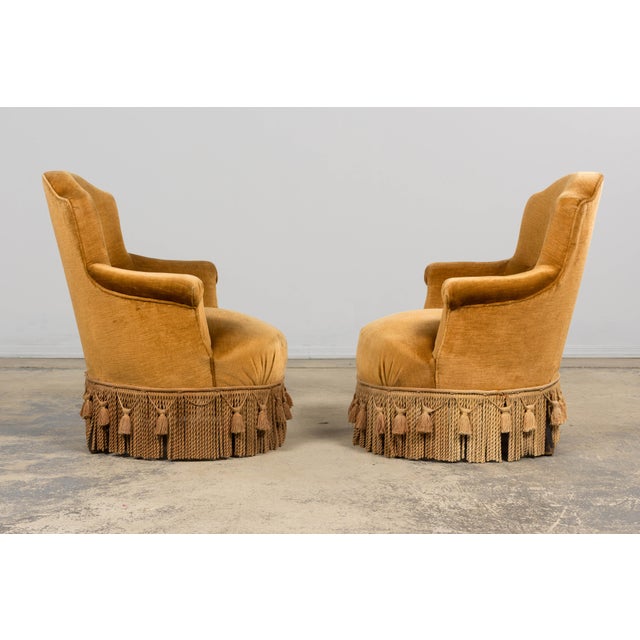 19th Century French Napoleon III Armchairs W/ Golden Ochre Mohair - A Pair For Sale In New York - Image 6 of 18