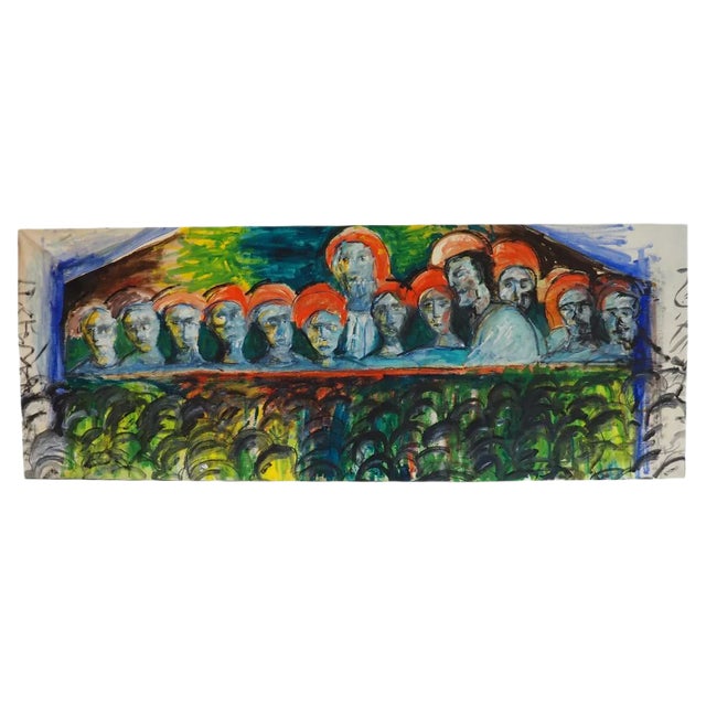The Last Supper, Oil on Canvas, Ettore Sguera For Sale