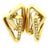 Gold 1980s Italian 18k Gold and Diamond Geometric Earrings, Pair For Sale - Image 8 of 10