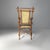 Art Deco Italian Armchairs in Fabric and Bamboo, 1930s, Set of 2 For Sale - Image 4 of 18