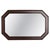 Wood Rectangular Mirror in Dark Wood, 1940s For Sale - Image 7 of 7