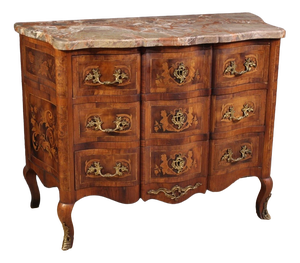 20th Century Louis XV French Inlaid Chest of Drawers, 1930
