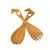 Early 20th Century Carved Wood Serving Spoon Set For Sale In Denver - Image 6 of 6