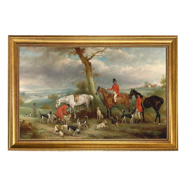 Not Yet Made - Made To Order Thomas Wilkinson Hunt Framed Print on Canvas in Antiqued Gold Frame For Sale - Image 5 of 5