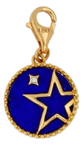 Diamond Shooting Star Celestial Sky Zodiac Heaven Space Galaxy Universe Medallion