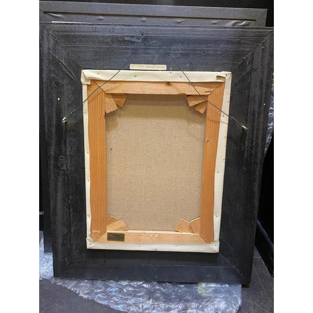 Anne Marie Mulder, Knitting Woman, Oil on Canvas For Sale - Image 4 of 9