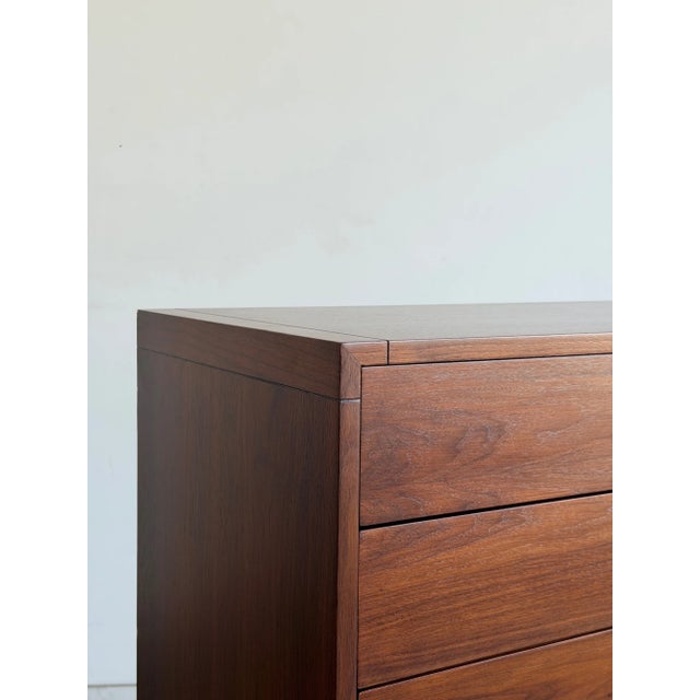 W33.25 D18.25 H45 Vintage highboy dresser design by John Keal for iconic Brown Saltman. This item has been fully restored...