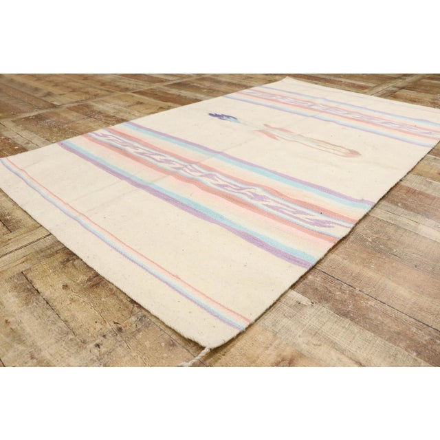 Textile Vintage Chinle Navajo-Style Kilim Rug - 04'02 X 07'02 For Sale - Image 7 of 9