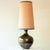 Metallic Ceramic Floor Table Lamp with Mohair Lampshade attributed to R. Houben, 1970s For Sale - Image 9 of 9