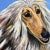 Contemporary Large Contemporary Original Afghan Hound Dog Portrait Painting Signed For Sale - Image 3 of 5