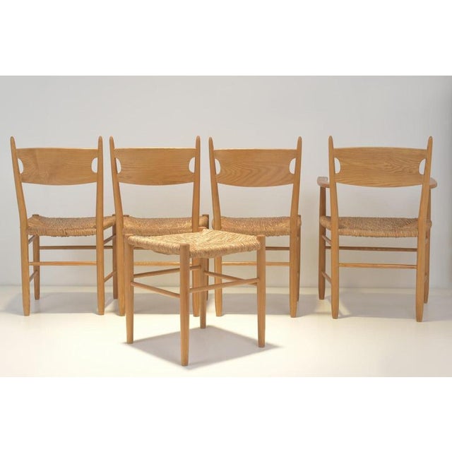Wood Chair in Ash Wood by Charlotte Perriand, Germany, 1960, Set of 6 For Sale - Image 7 of 14