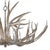 Regina Andrew Antler Chandelier in Ambered Silver Leaf For Sale - Image 4 of 7