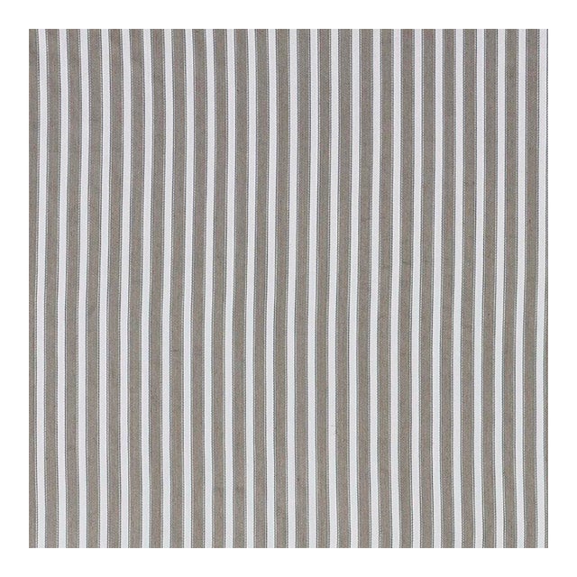 Sample - Schumacher Antique Ticking Stripe Fabric in Chanterelle For Sale