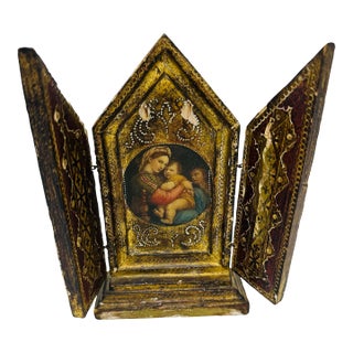 Small Italian Triptych For Sale