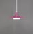 A refined Danish pendant lamp from the 1970s, featuring a beautifully balanced composition of soft plum-purple lacquered...