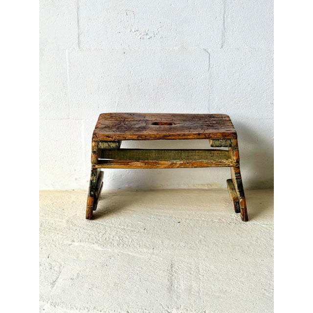 Antique Rustic Wooden Bench, 1890s For Sale - Image 14 of 16