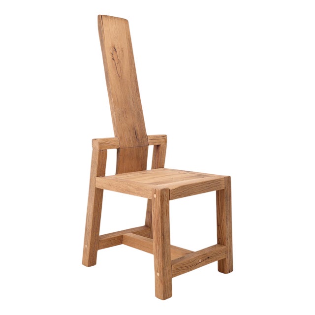 Massive Oak Chair by Logniture For Sale